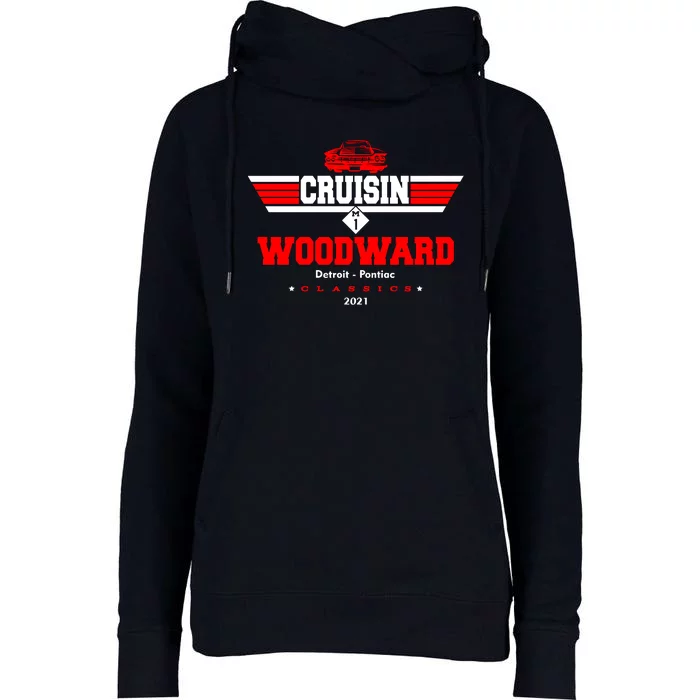 Cruisin Woodward M1 Classics 2021 Womens Funnel Neck Pullover Hood