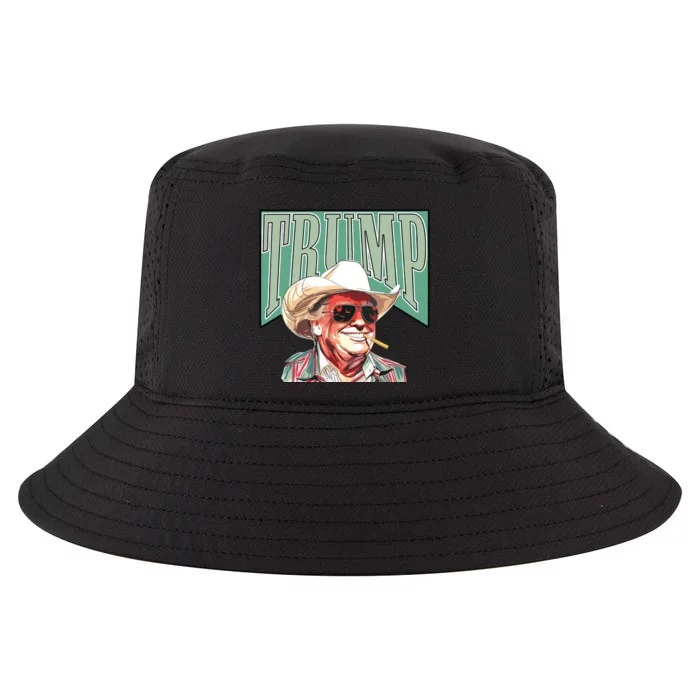 Cowboy Western Make America Great Trump Daddy Cool Comfort Performance Bucket Hat