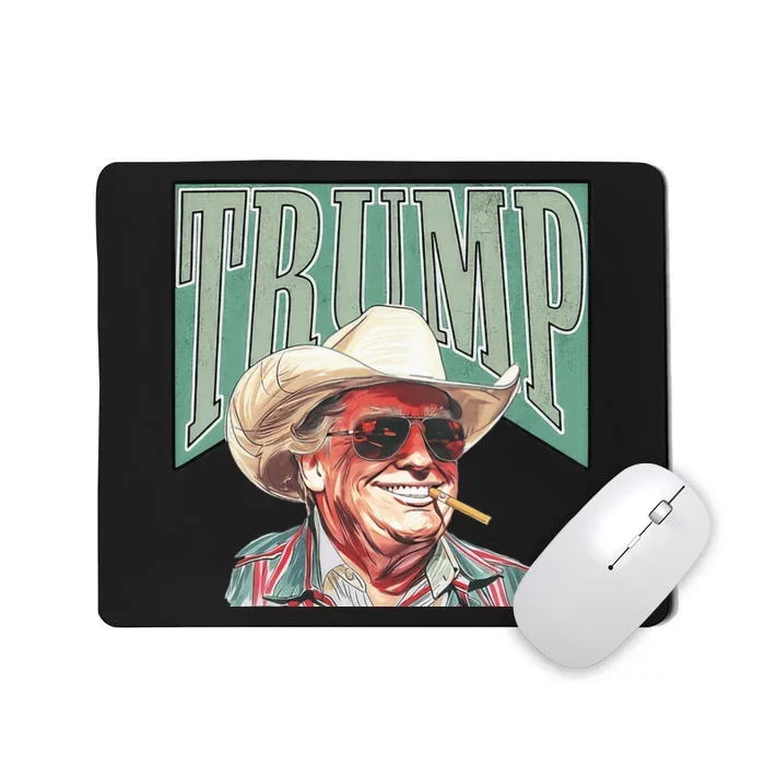 Cowboy Western Make America Great Trump Daddy Mousepad