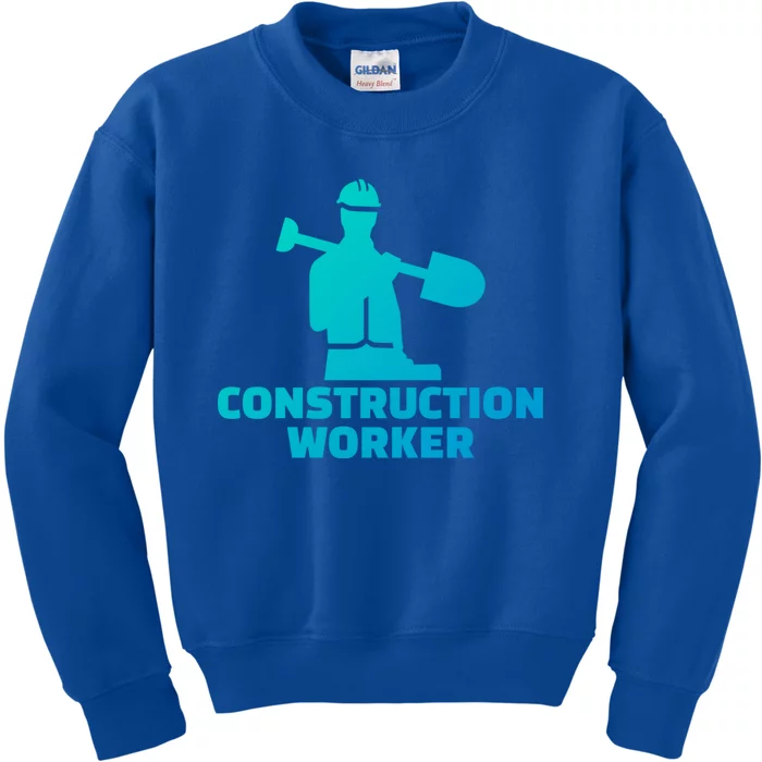 Construction Worker Meaningful Gift Kids Sweatshirt