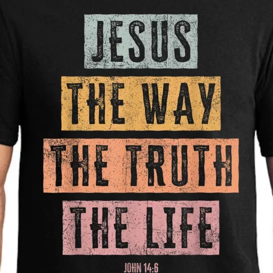 Christian Women Men Jesus The Way Truth Life Pajama Set