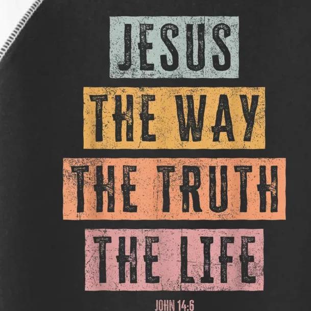 Christian Women Men Jesus The Way Truth Life Toddler Fine Jersey T-Shirt