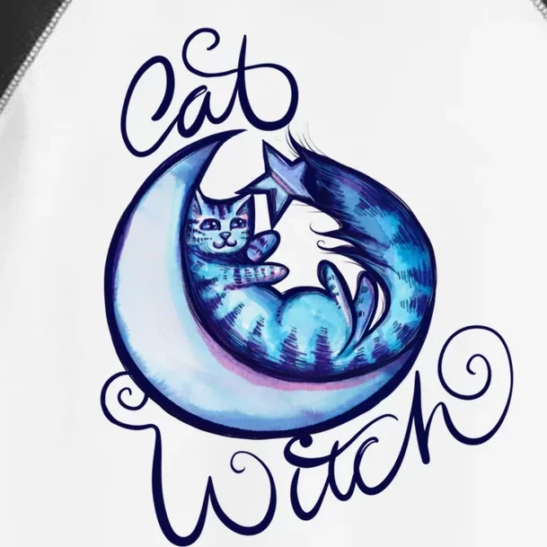 Cat Witch Moon Art Moon Gift Toddler Fine Jersey T-Shirt