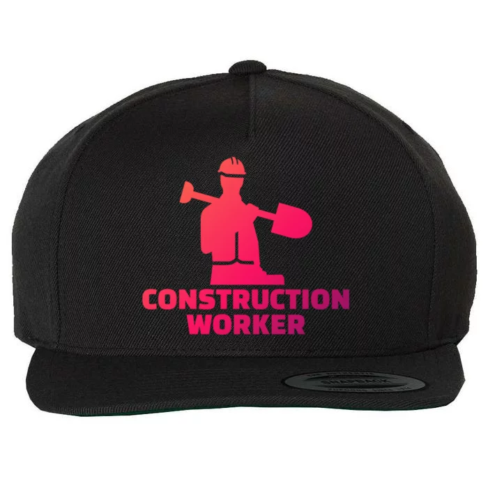 Construction Worker Meaningful Gift Wool Snapback Cap