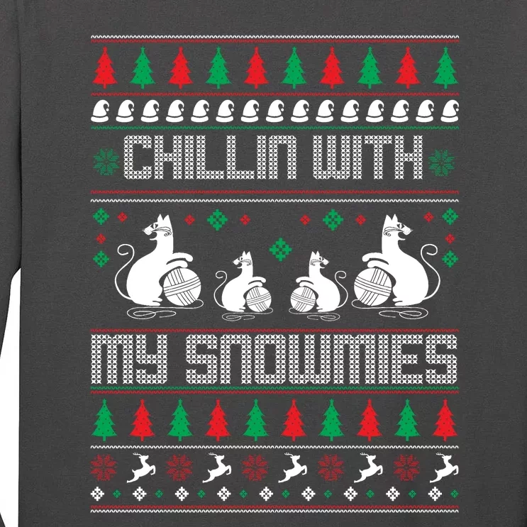 Chillin With My Snowmies Tall Long Sleeve T-Shirt