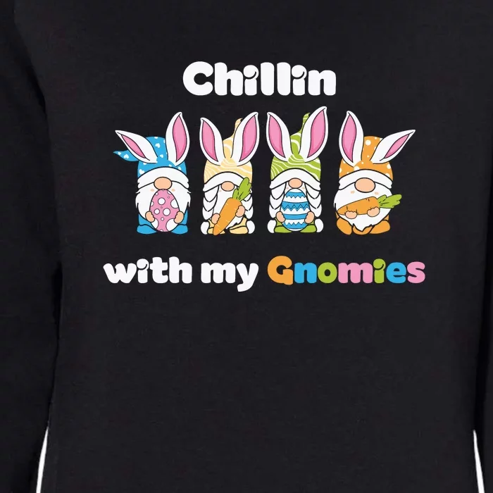 Chillin With My Gnomies Easter Day Womens California Wash Sweatshirt