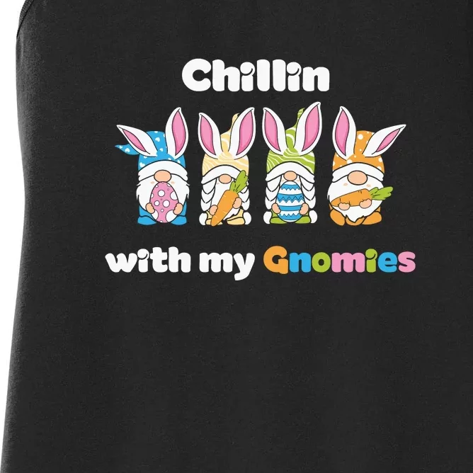 Chillin With My Gnomies Easter Day Women's Racerback Tank