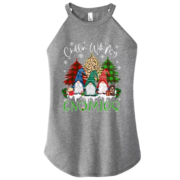 Chillin With My Gnomies Christmas Fun Gift Women’s Perfect Tri Rocker Tank