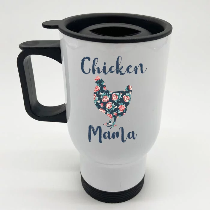 Chickenmom Women Mama Hen Best Mother Day Front & Back Stainless Steel Travel Mug