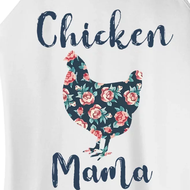 Chickenmom Women Mama Hen Best Mother Day Women’s Perfect Tri Rocker Tank