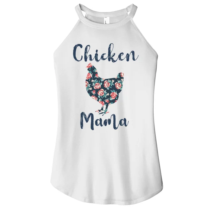 Chickenmom Women Mama Hen Best Mother Day Women’s Perfect Tri Rocker Tank