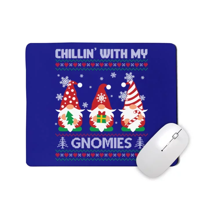 Chillin With My Gnomies Matching Family Christmas Gnome Meaningful Gift Mousepad