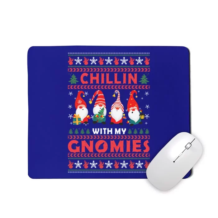 Chillin With My Gnomies Family Matching Xmas Pajamas Gnome Gift Mousepad