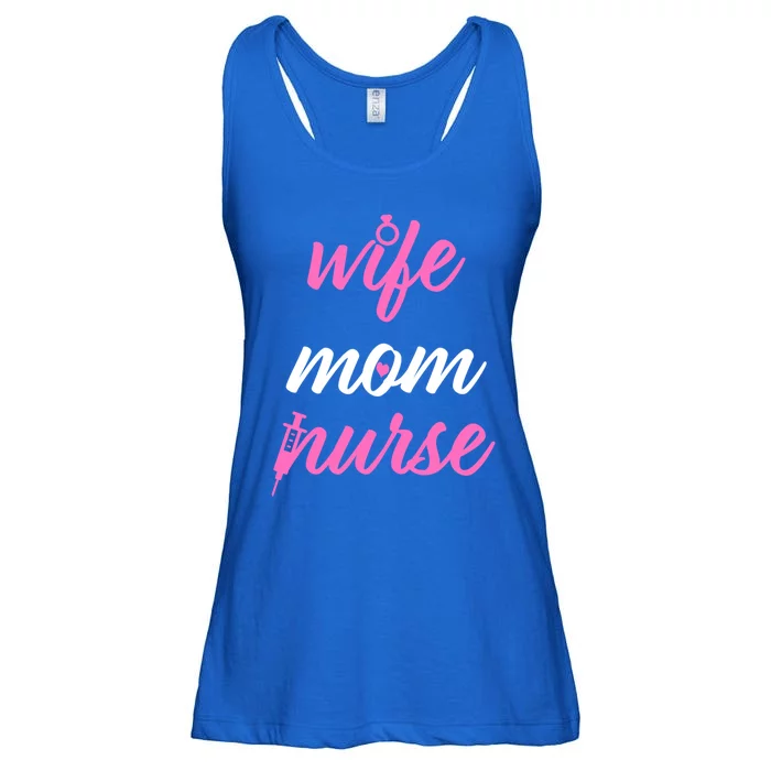 Cute Wife Mom Nurse Rn Gift Sweater Gift Ladies Essential Flowy Tank