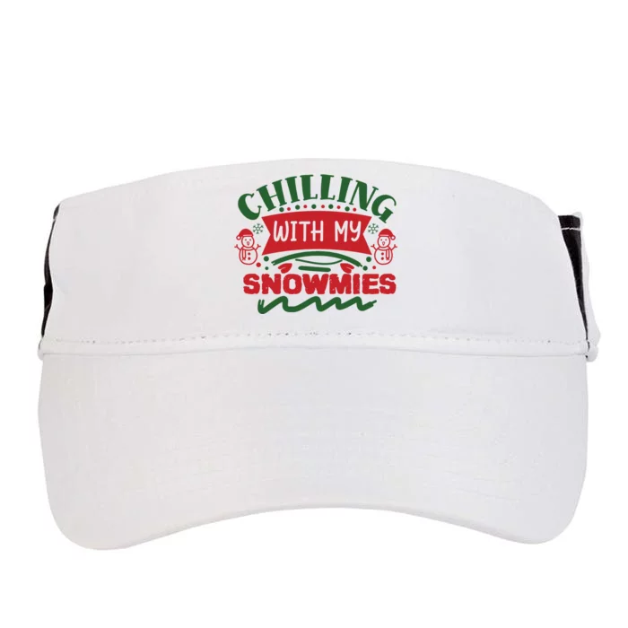 Chilling With My Snowmies Winter Adult Drive Performance Visor