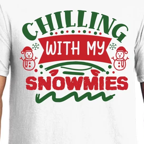 Chilling With My Snowmies Winter Pajama Set