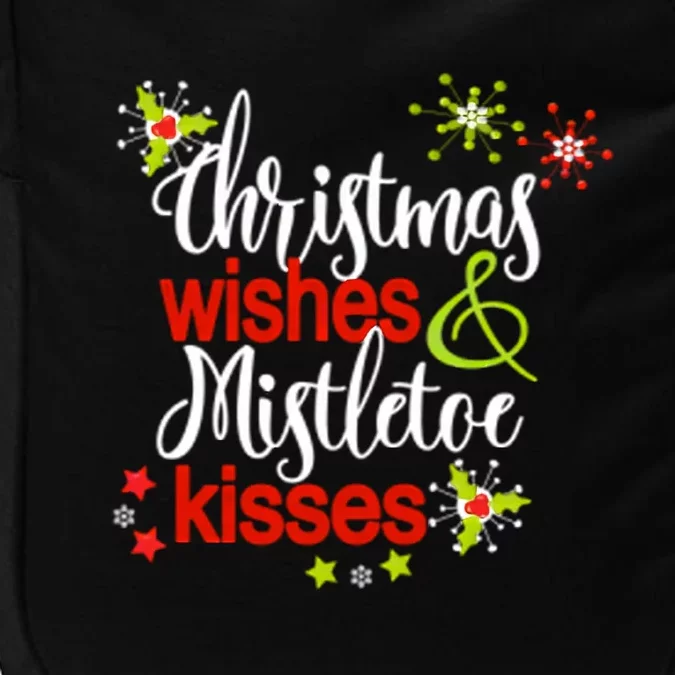 Christmas Wishes Mistletoe Kisses Impact Tech Backpack