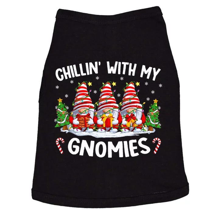 Chillin With My Gnomies Matching Family Christmas Pjs Gnome Doggie Tank