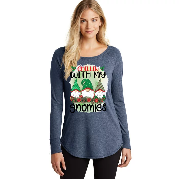 Chillin With My Gnomes Women's Perfect Tri Tunic Long Sleeve Shirt