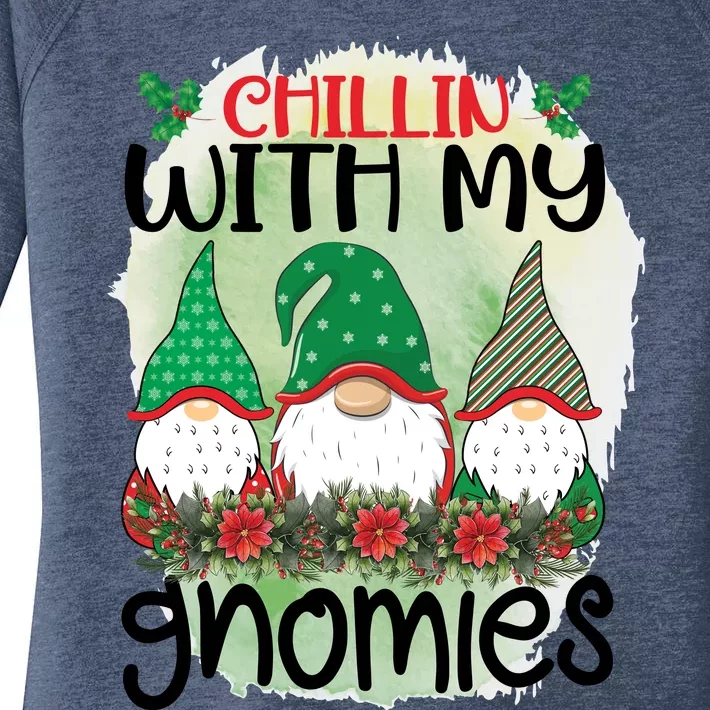 Chillin With My Gnomes Women's Perfect Tri Tunic Long Sleeve Shirt