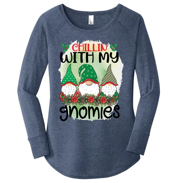 Chillin With My Gnomes Women's Perfect Tri Tunic Long Sleeve Shirt