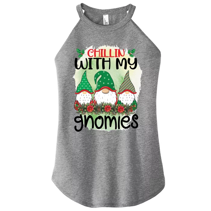 Chillin With My Gnomes Women’s Perfect Tri Rocker Tank