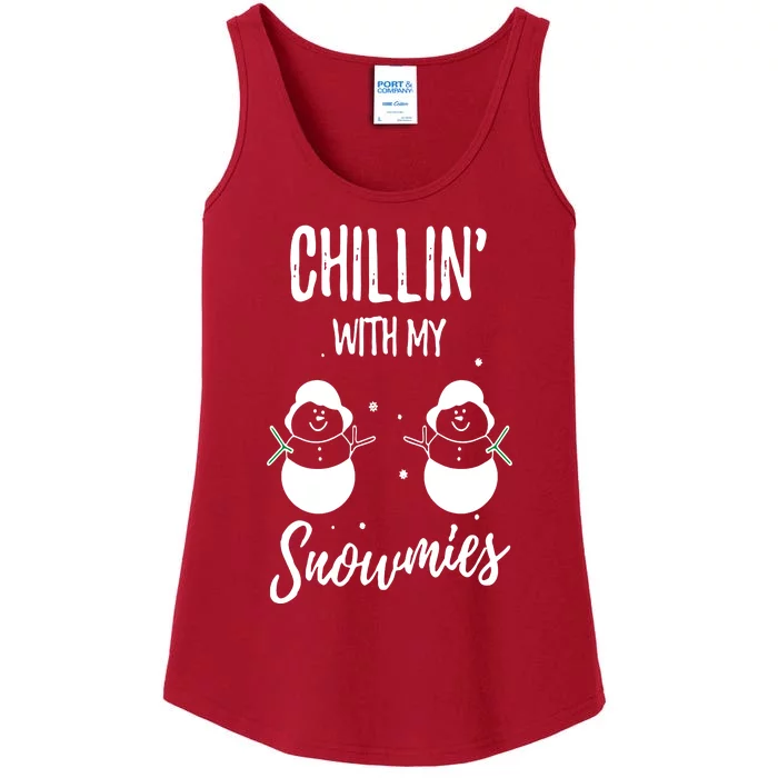 Chillin With My Snowmies Ladies Essential Tank