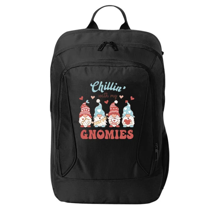 Chillin With My Gnomies Valentines Gift City Backpack