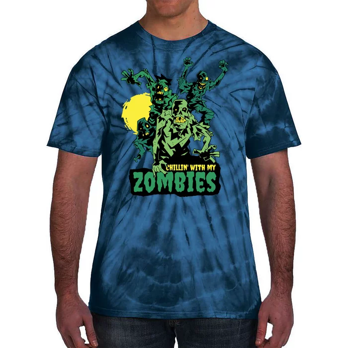 Chilling With My Zombies Tie-Dye T-Shirt