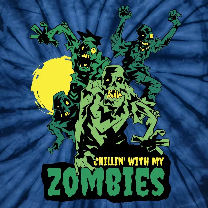 Chilling With My Zombies Tie-Dye T-Shirt