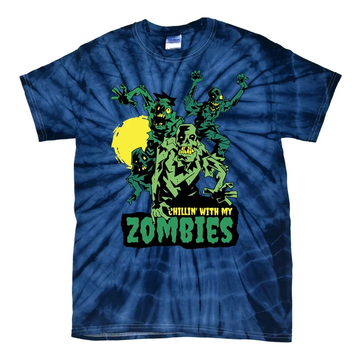 Chilling With My Zombies Tie-Dye T-Shirt