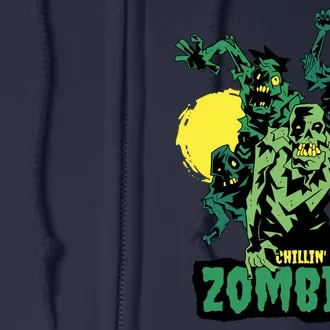 Chilling With My Zombies Full Zip Hoodie