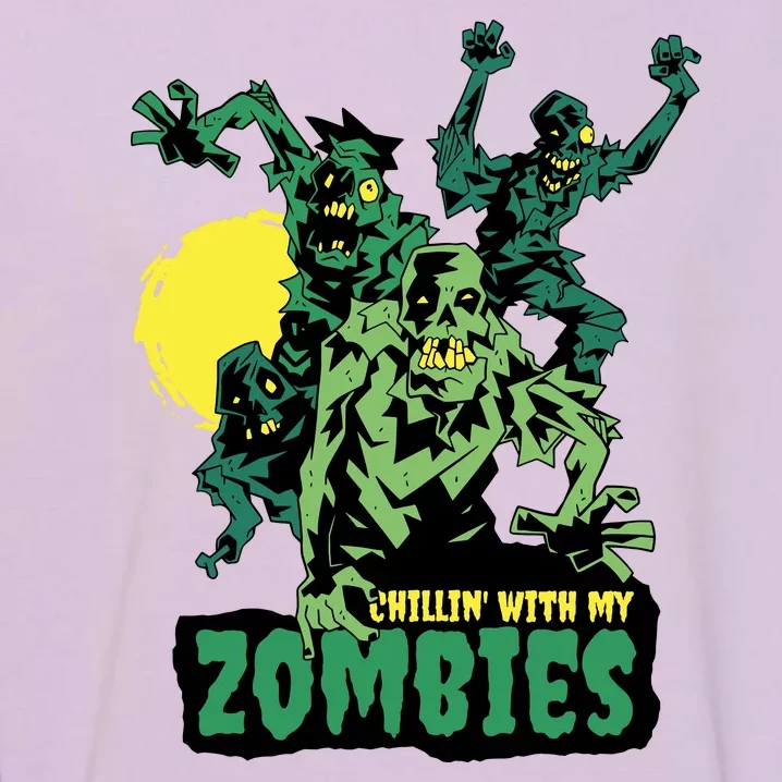 Chilling With My Zombies Garment-Dyed Sweatshirt