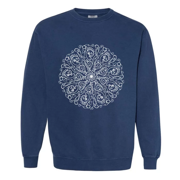 Curse Word Mandala Garment-Dyed Sweatshirt