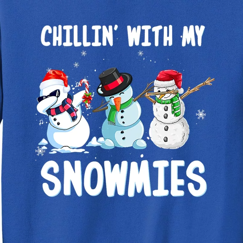 Chillin With My Snowmies Family Pajamas Snow Christmas Funny Gift Sweatshirt