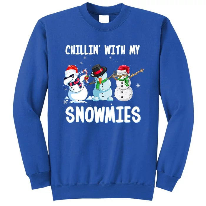 Chillin With My Snowmies Family Pajamas Snow Christmas Funny Gift Sweatshirt