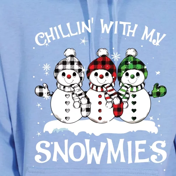 Chillin With My Snowmies Family Pajamas Snowman Christmas Unisex Surf Hoodie