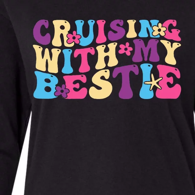 Cruising With My Bestie Family Friends Squad Womens Cotton Relaxed Long Sleeve T-Shirt