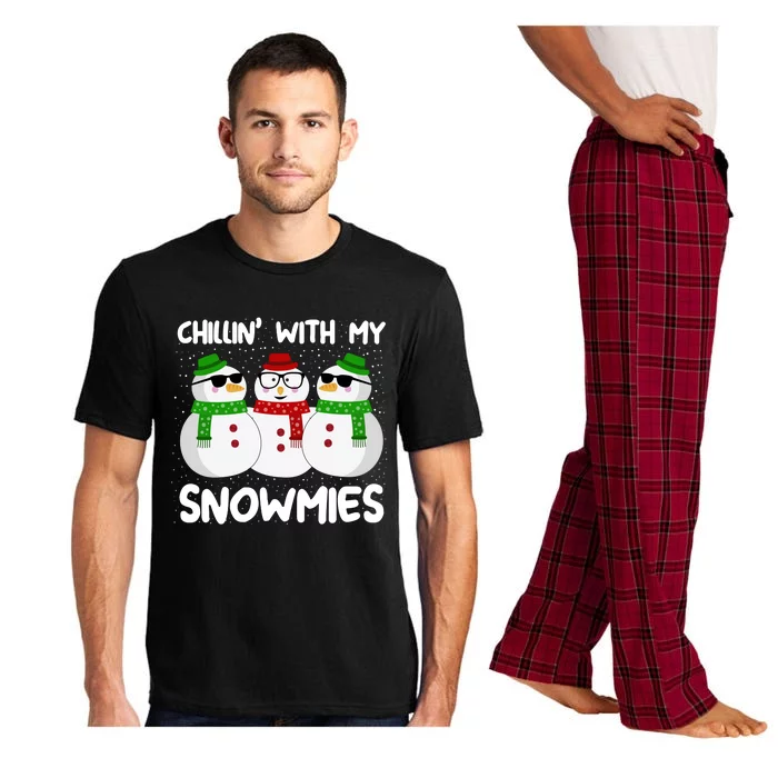 Chillin With My Snowmies Christmas Gift Pajama Set