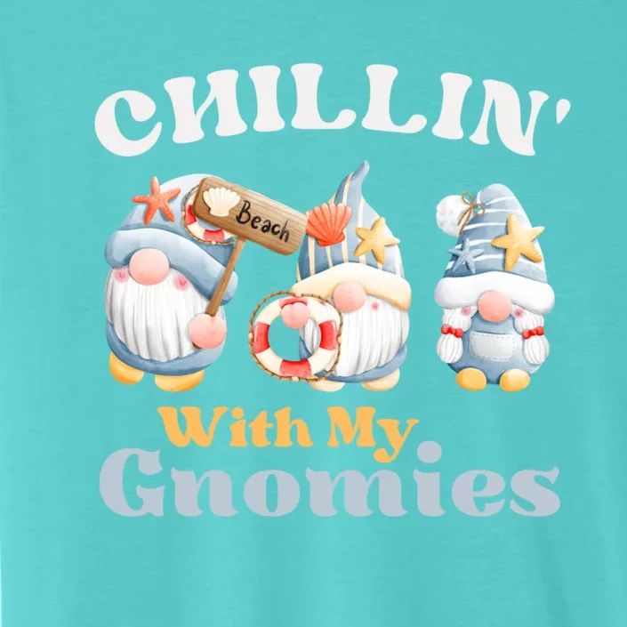 Chillin With My Gnomies Beach Gnomes With Shells Gift ChromaSoft Performance T-Shirt