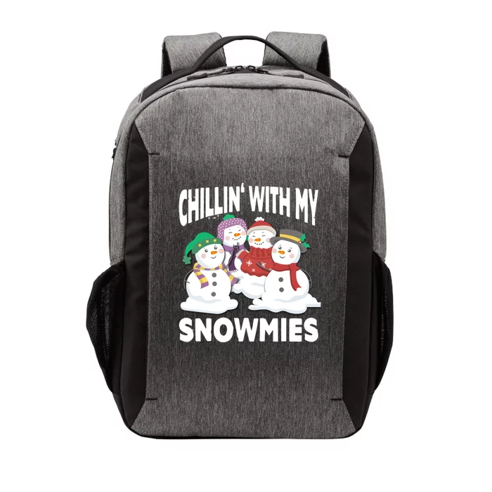 Chillin' With My Snowmies Christmas Snow Cool Gift Vector Backpack