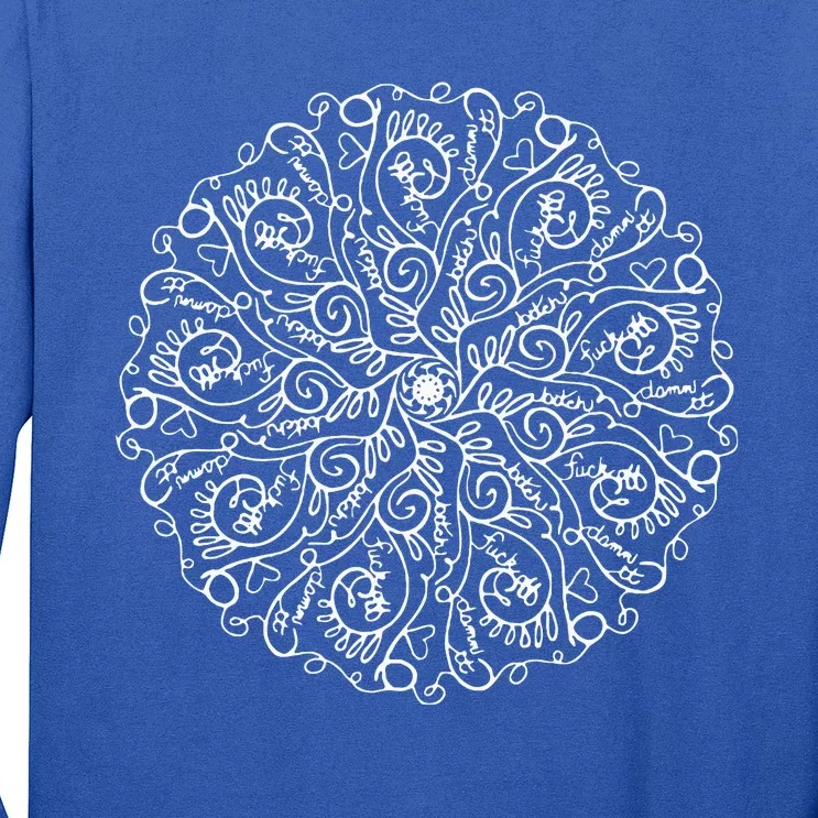 Curse Word Mandala Long Sleeve Shirt