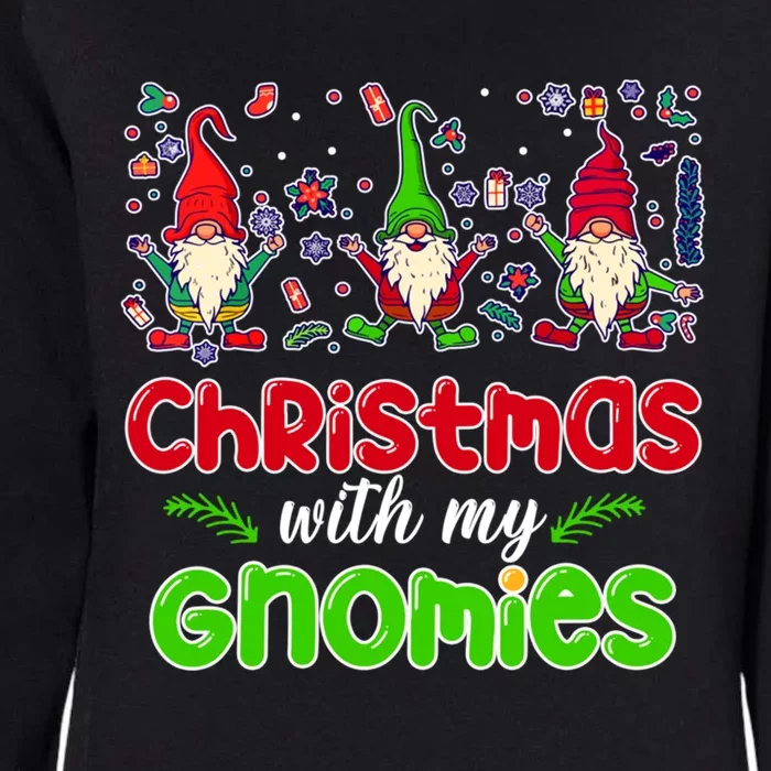 Christmas With My Gnomies Gift Womens California Wash Sweatshirt