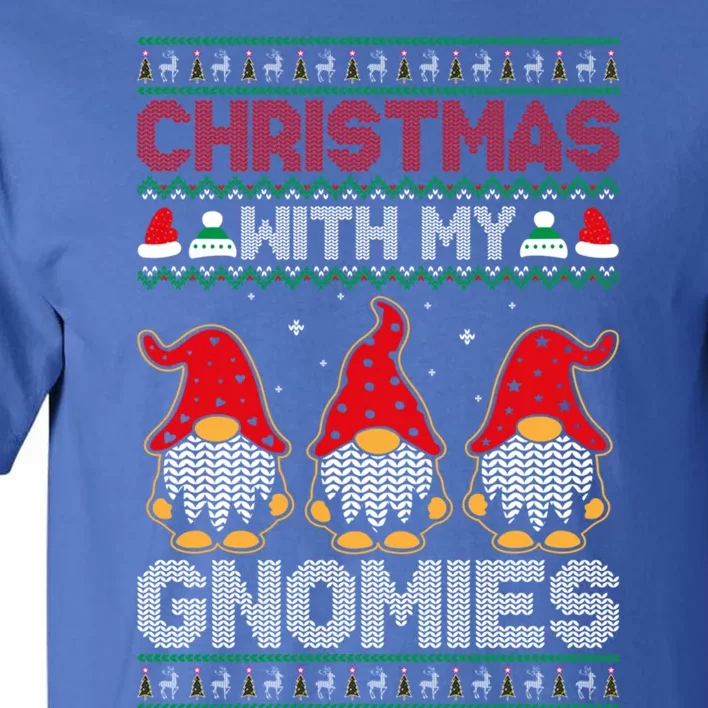 Christmas With My Gnomies Cute Gift Tall T-Shirt