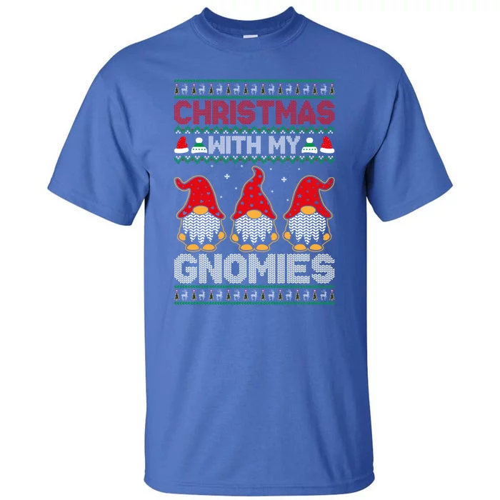 Christmas With My Gnomies Cute Gift Tall T-Shirt