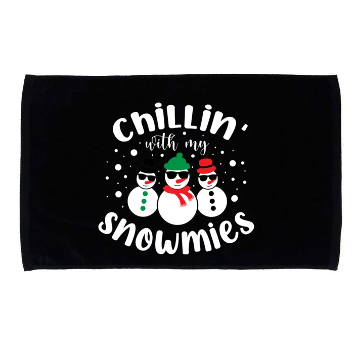 Chillin With My Snowmies Microfiber Hand Towel