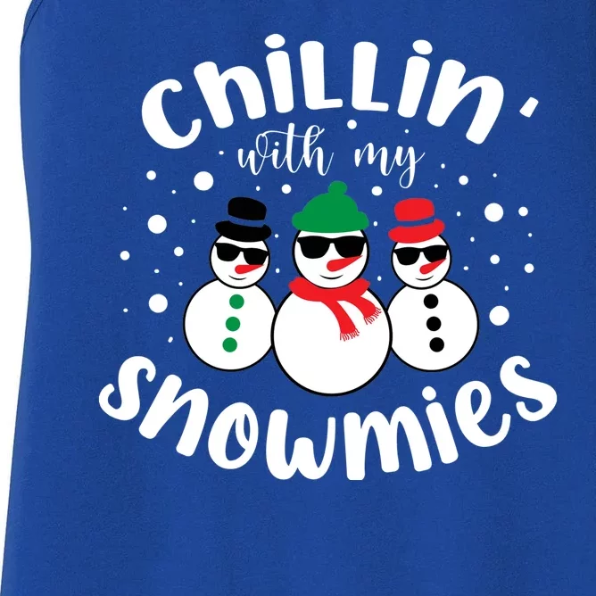 Chillin With My Snowmies Women's Racerback Tank