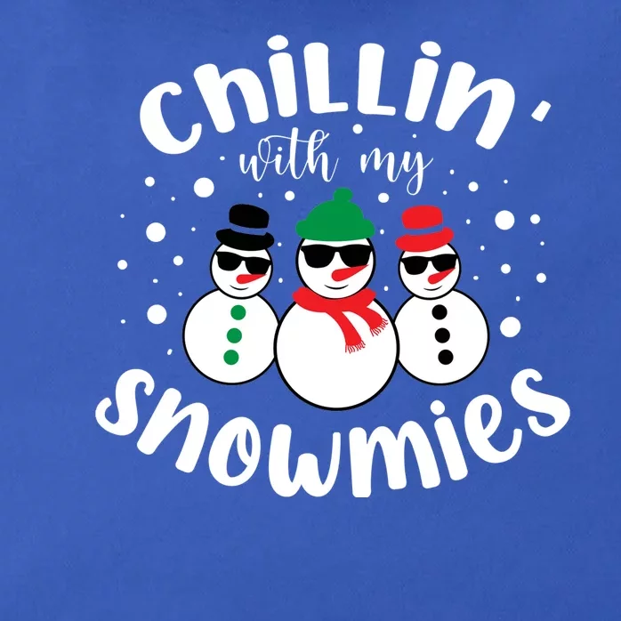 Chillin With My Snowmies Zip Tote Bag