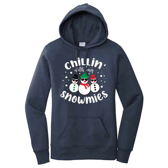 Chillin With My Snowmies Women's Pullover Hoodie