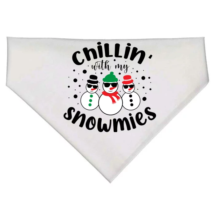 Chillin With My Snowmies USA-Made Doggie Bandana